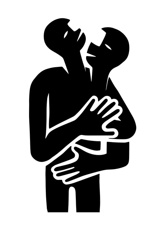 Abstract Hug No 2 - Poster / Art Print