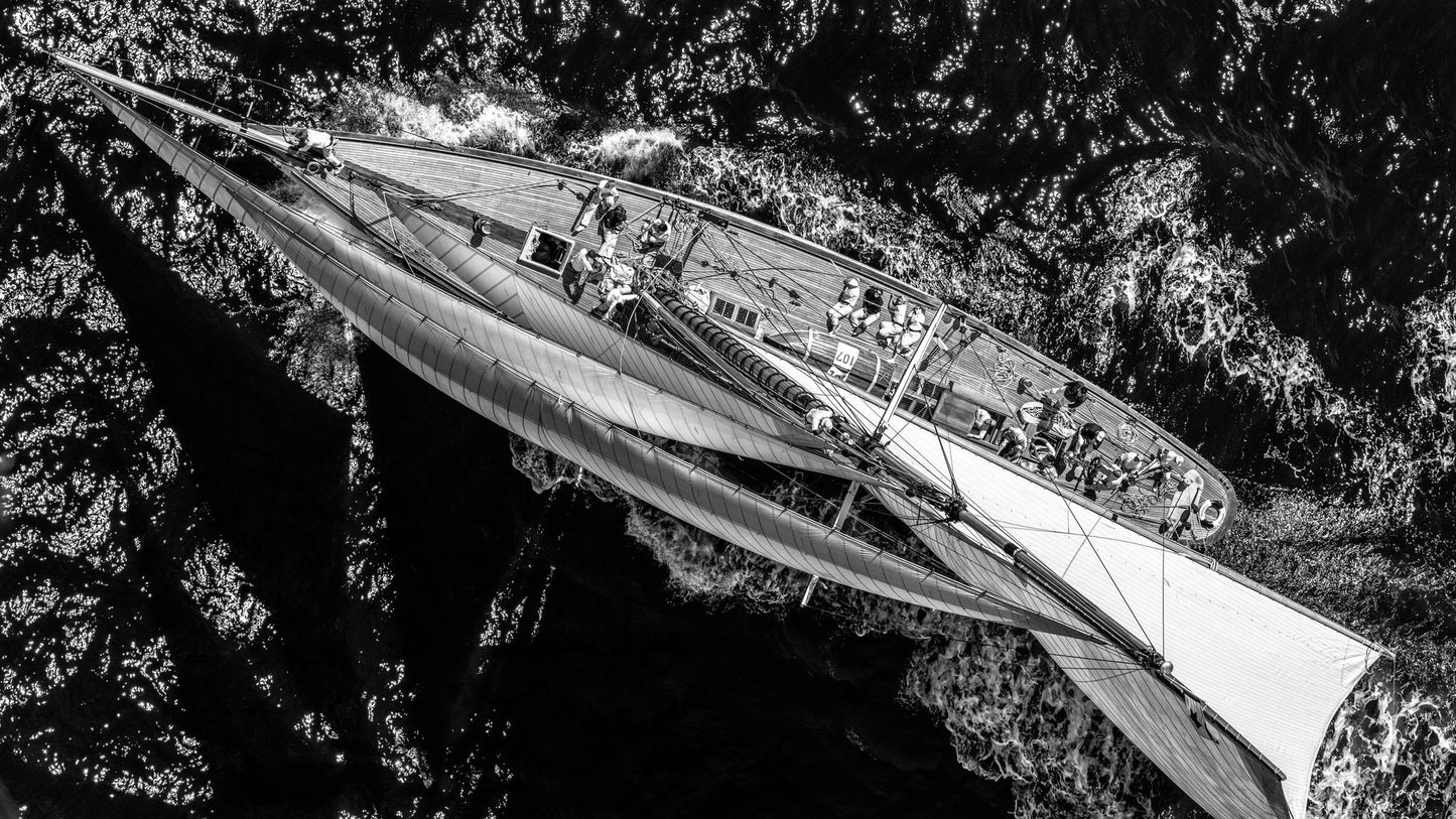 Above the racing ship - Poster / Art Print