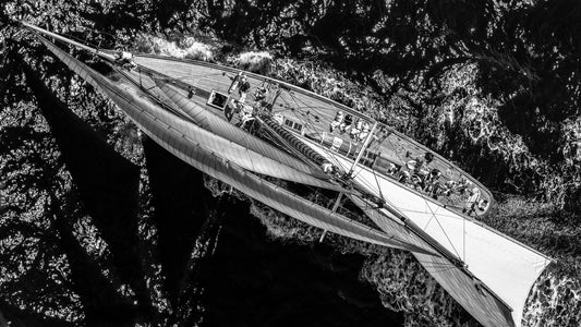 Above the racing ship - Poster / Art Print