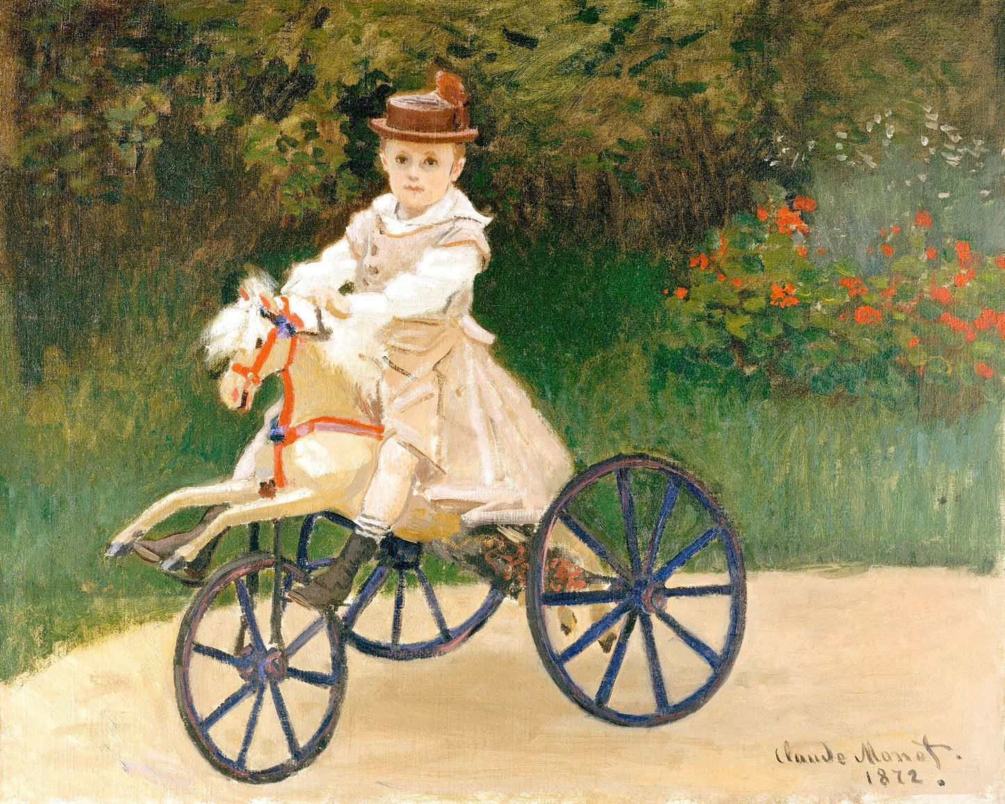 Jean Monet On His Hobby Horse (1872) By Claude Monet - Poster / Art Print