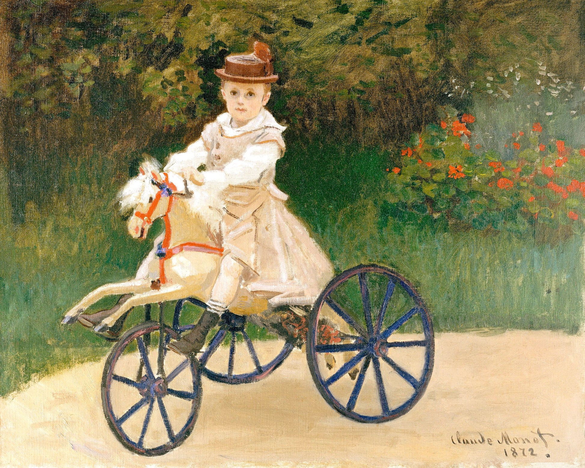 Jean Monet On His Hobby Horse (1872) By Claude Monet - Poster / Art Print