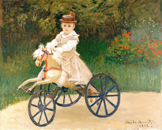 Jean Monet On His Hobby Horse (1872) By Claude Monet - Poster / Art Print
