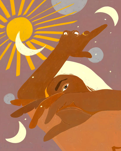 The Moon Dances With Me the Way The Sun Cant - Poster / Art Print