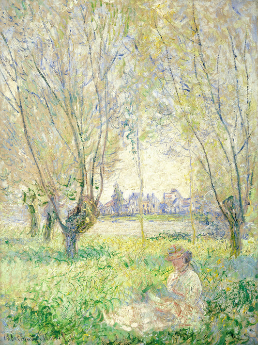 Woman Seated Under the Willows (1880) - Poster / Art Print