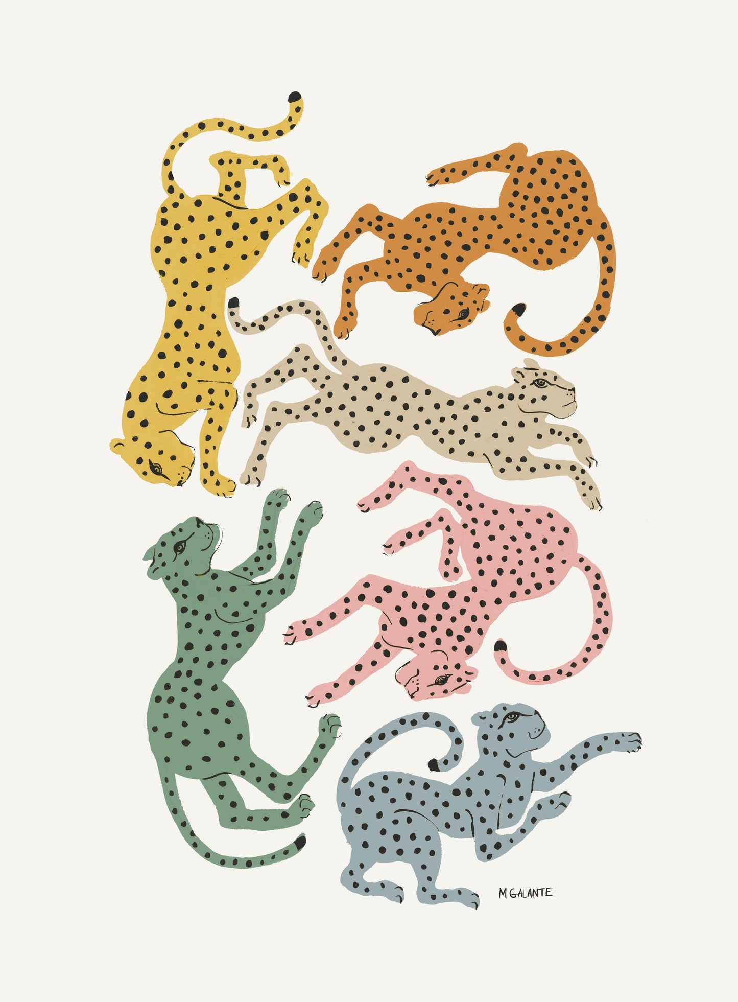 Colorful Cheetahs - Poster / Art Print
