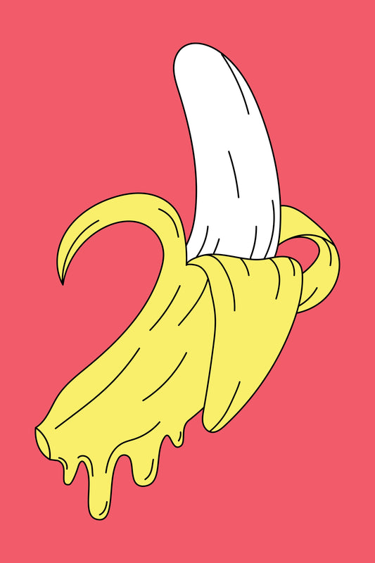 Melting Pink Banana - Poster / Art Print