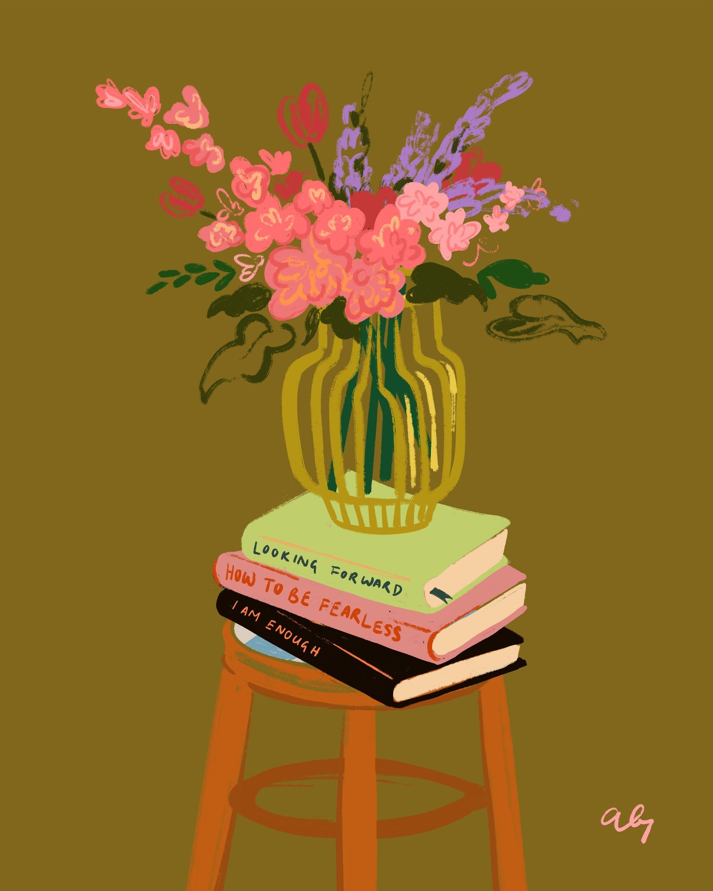 Floral Vase - Poster / Art Print