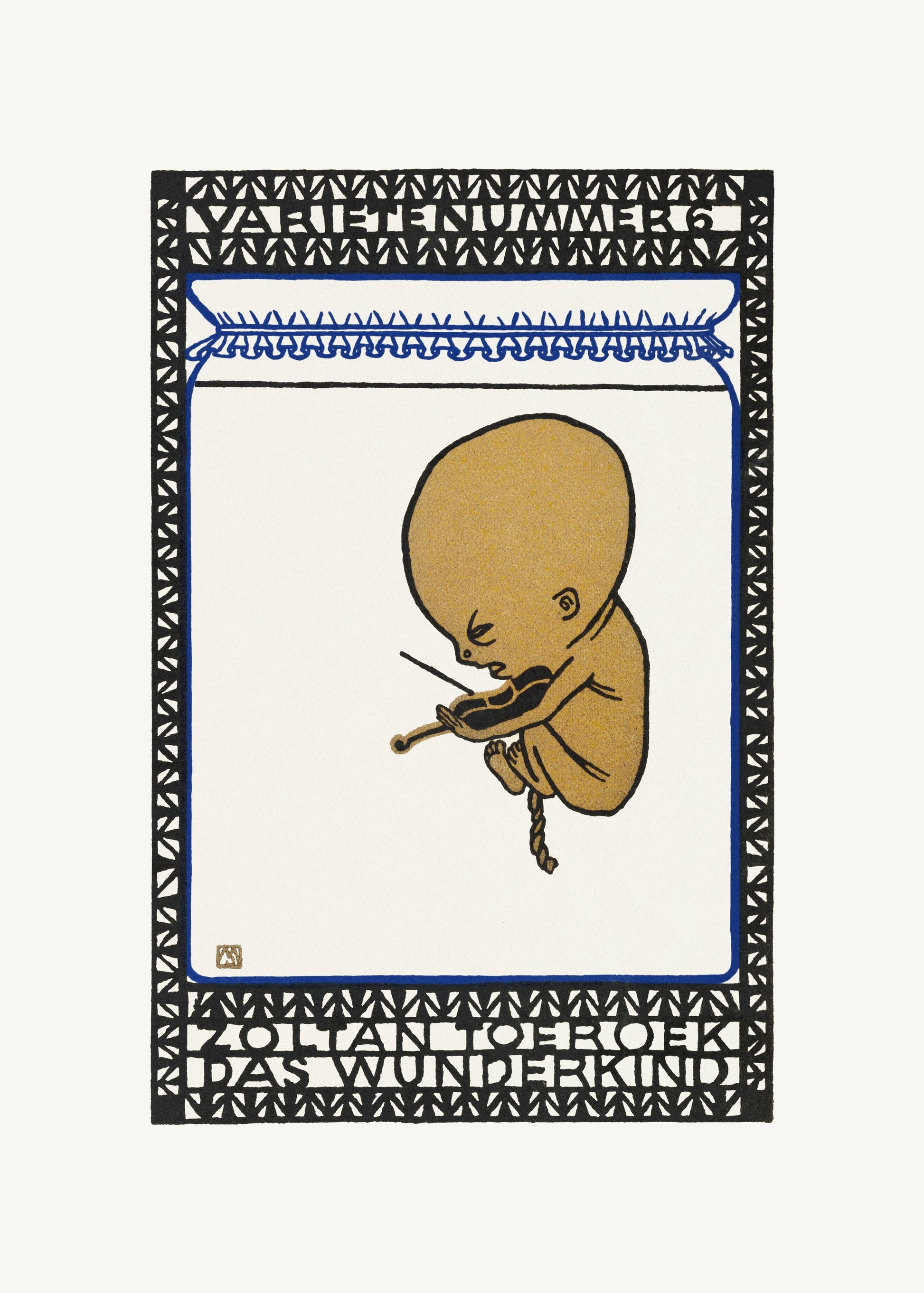 Vaudeville Act 6  Zoltan Toeroek, Child Prodigy - Poster / Art Print