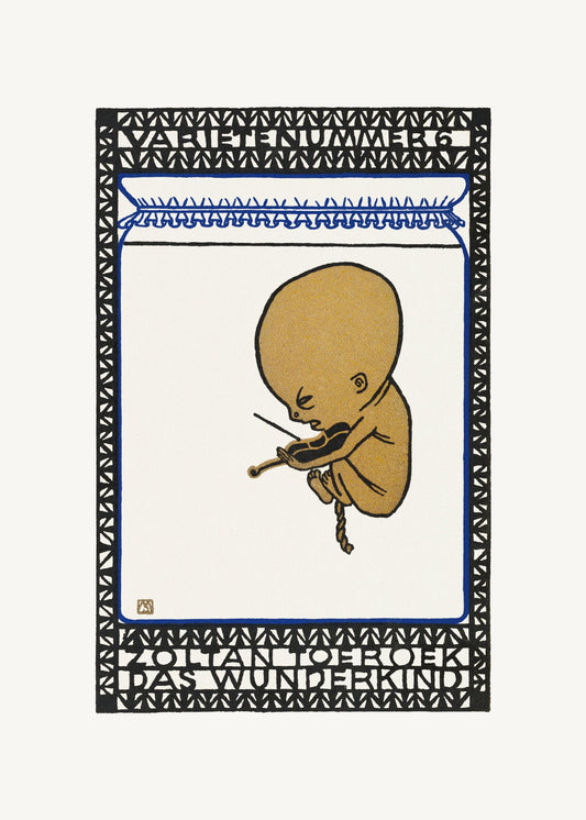 Vaudeville Act 6  Zoltan Toeroek, Child Prodigy - Poster / Art Print