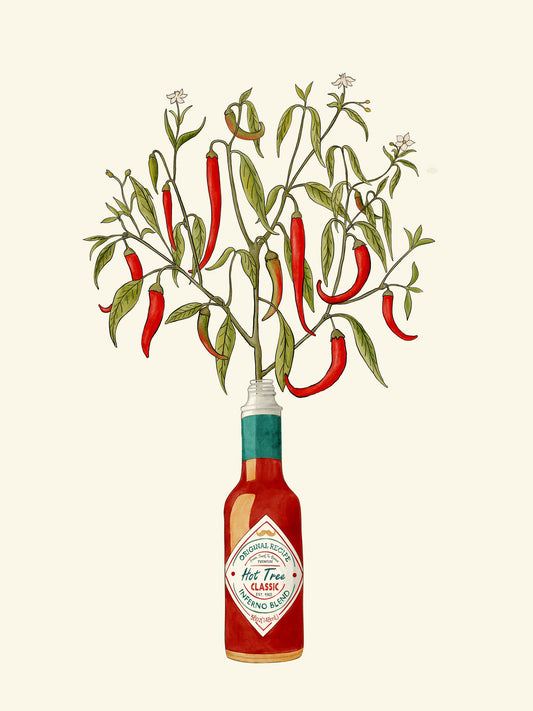 Chili Pepper Plant - Poster / Art Print