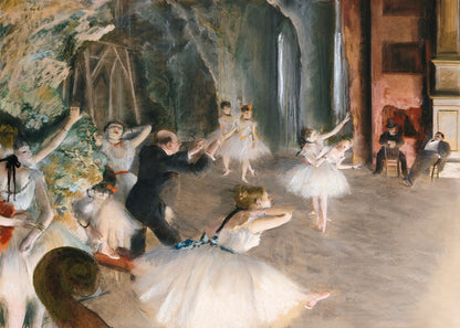The Rehearsal Onstage - Poster / Art Print