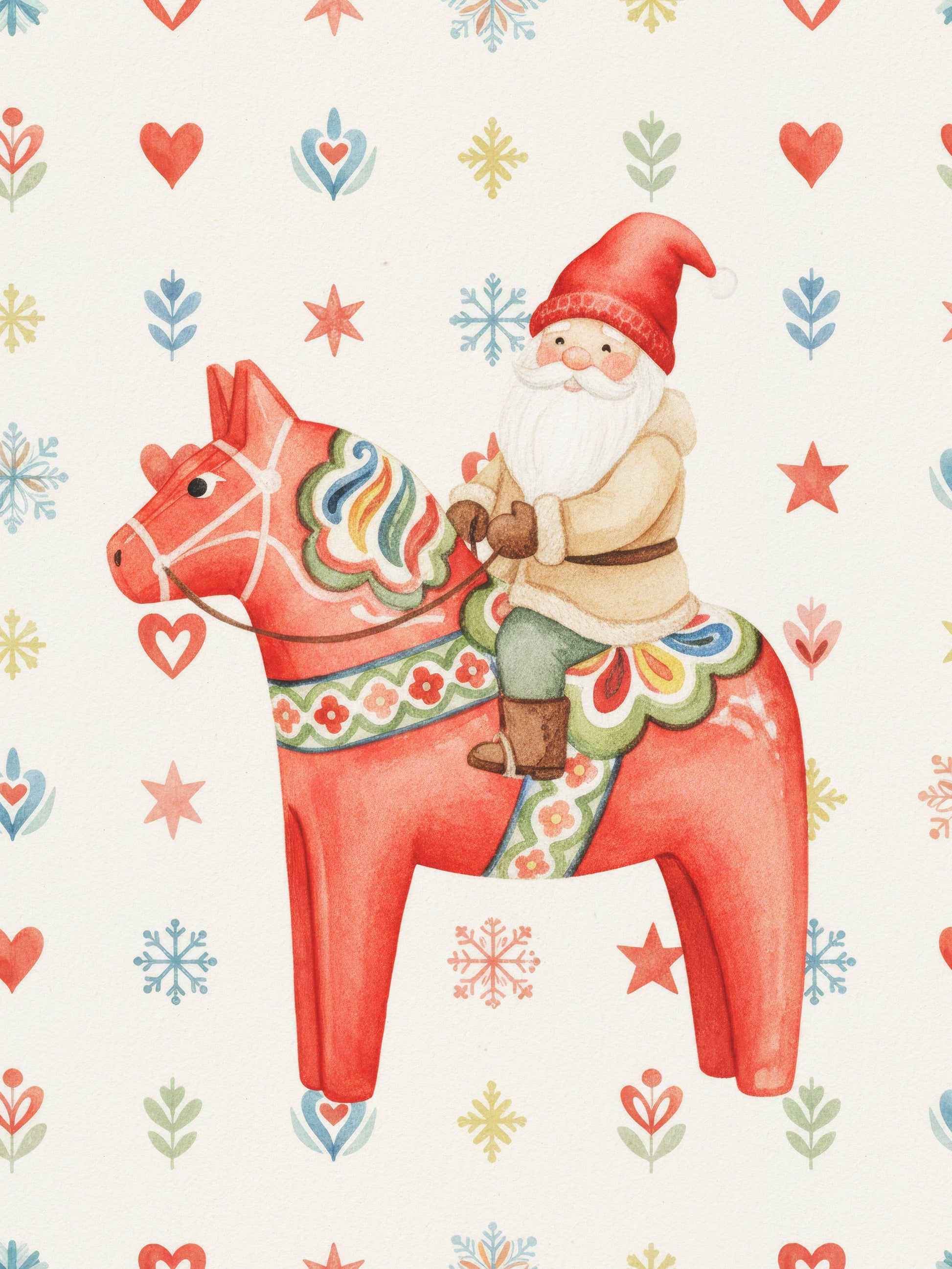 Gnome On Horse - Poster / Art Print