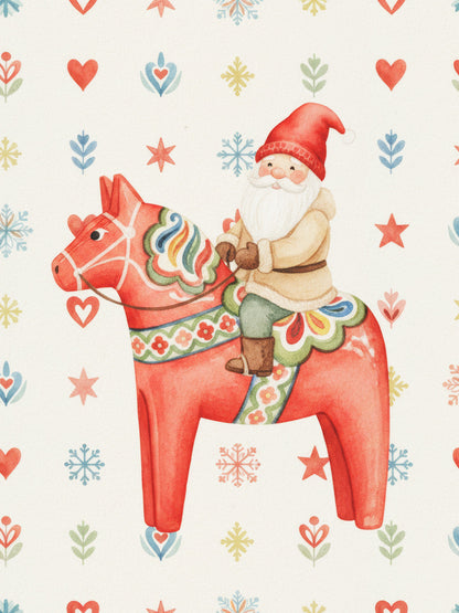Gnome On Horse - Poster / Art Print