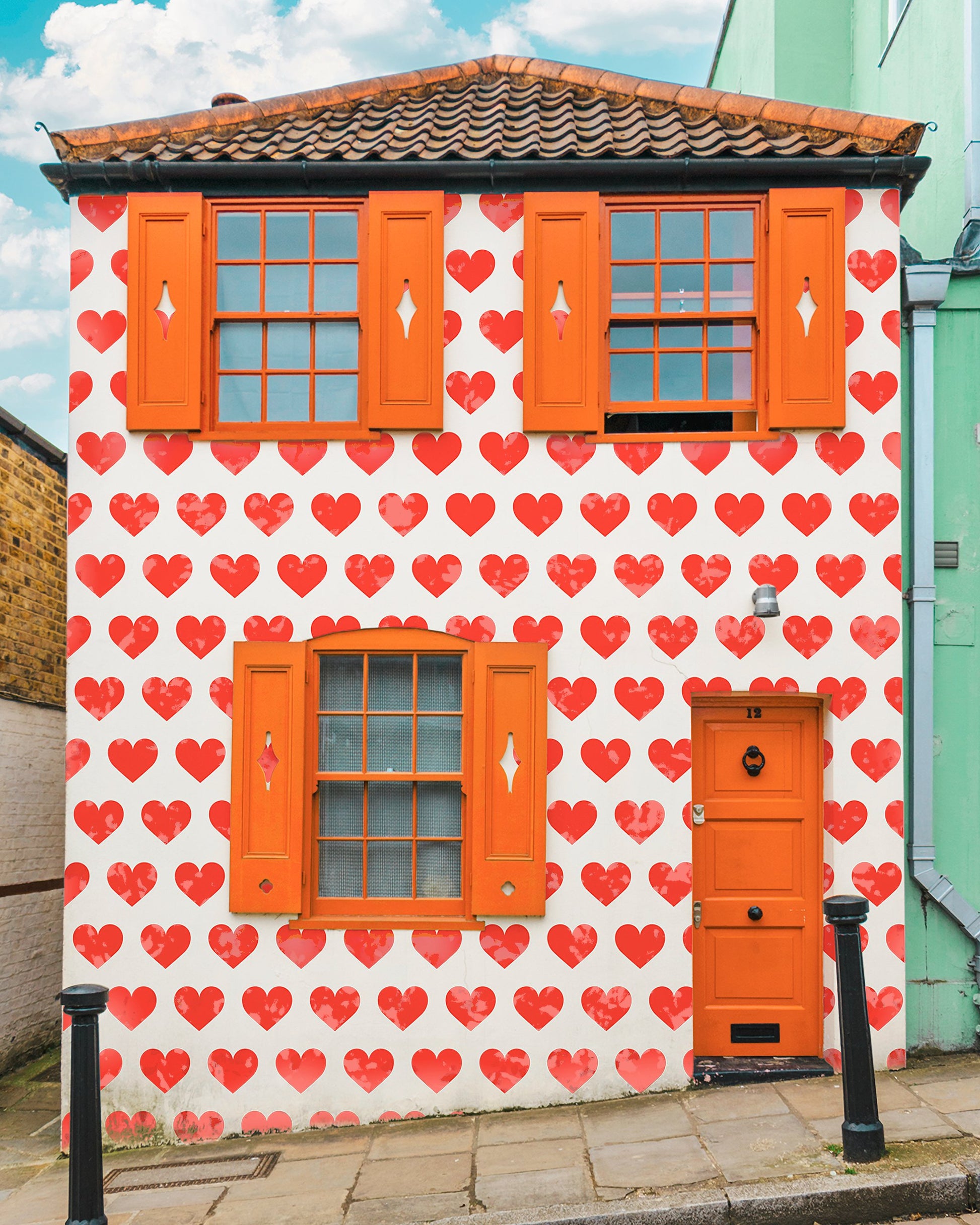 Valentines Day House - Poster / Art Print