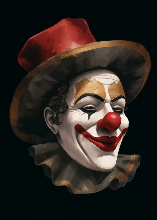 The Smiling Clown - Poster / Art Print