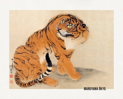 Sitting Tiger (1777) - Poster / Art Print