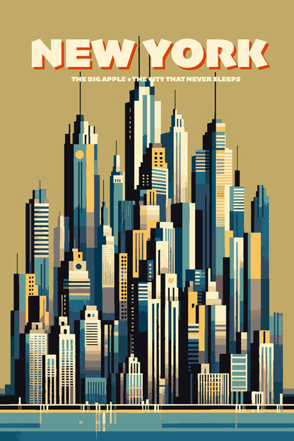 New York Skyline - Poster / Art Print