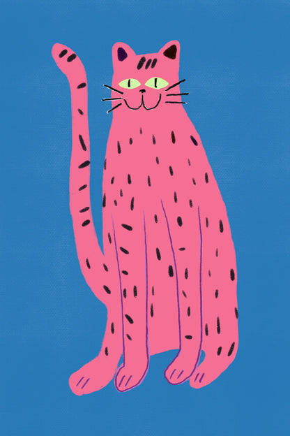 Pink cat - Poster / Art Print