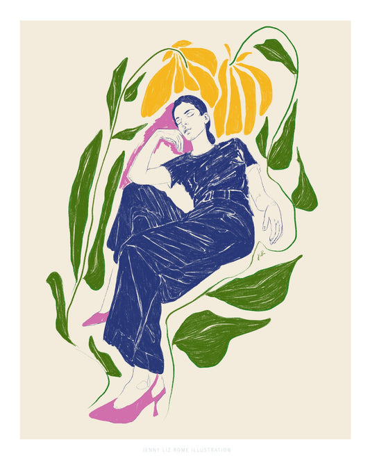 Jlr Quiet in the garden - Poster / Art Print