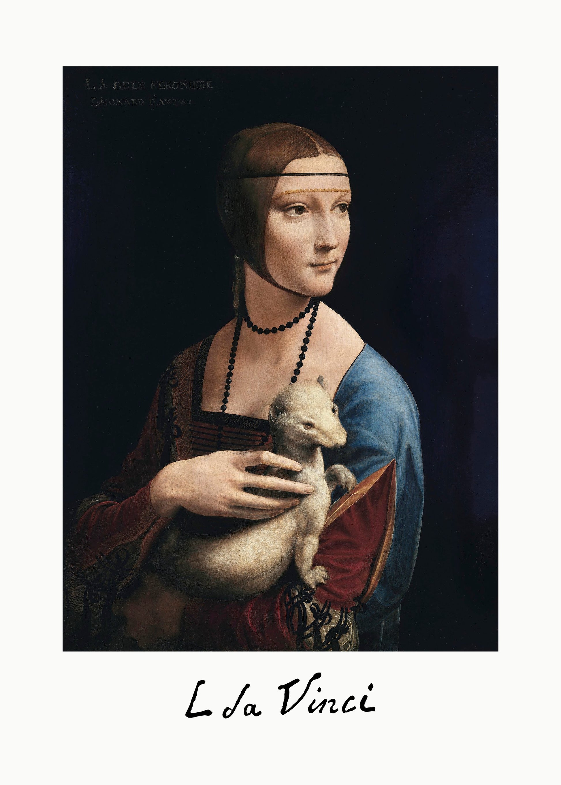 Lady With an Ermine (ca. 1490) - Poster / Art Print