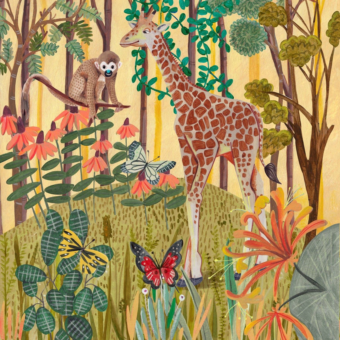 Giraffe in nature - Poster / Art Print