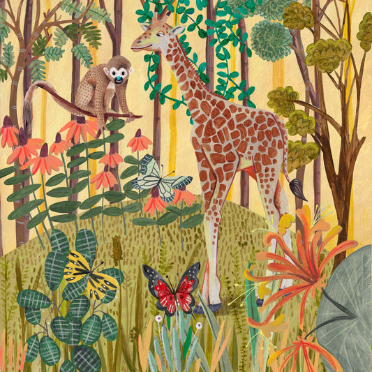 Giraffe in nature - Poster / Art Print