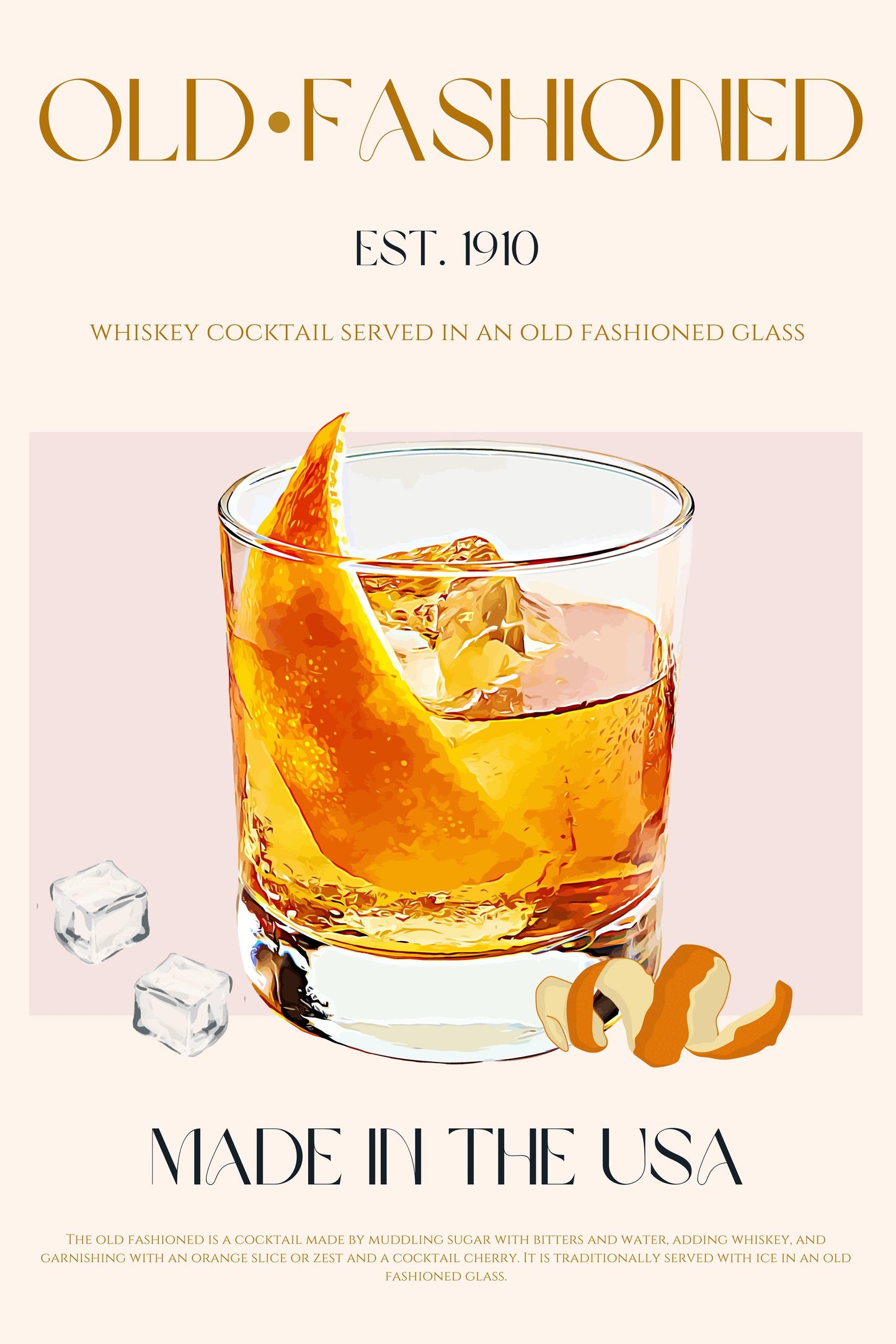 Old fashioned print - Poster / Art Print