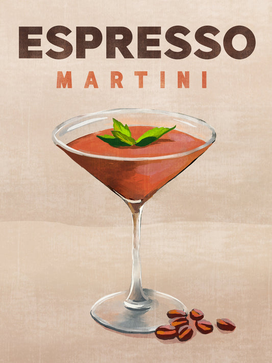 Espresso Martini Cocktail Bar Decor - Poster / Art Print