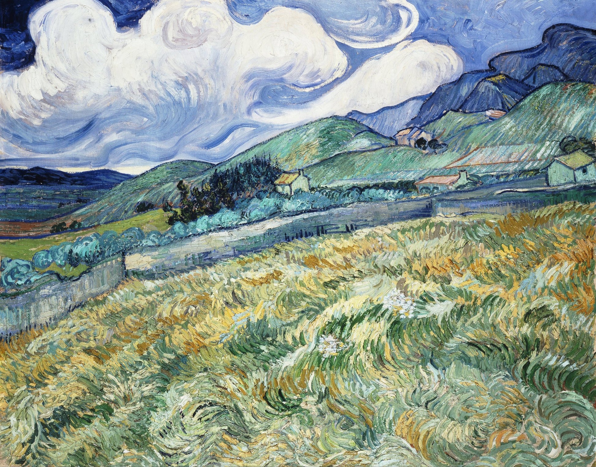 Landscape From Saint Rémy (1889) - Poster / Art Print