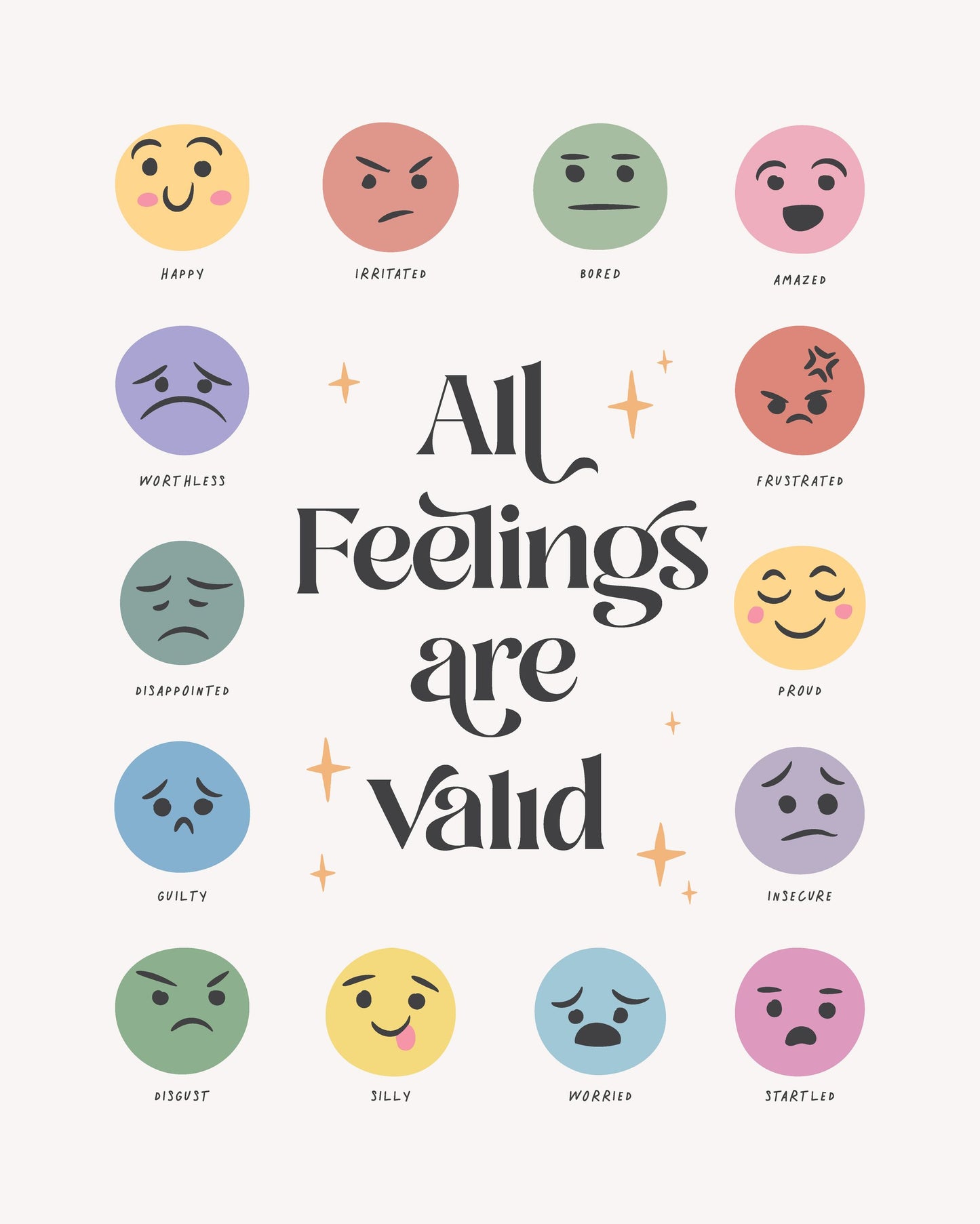 All Feelings Are Valid No2 - Poster / Art Print