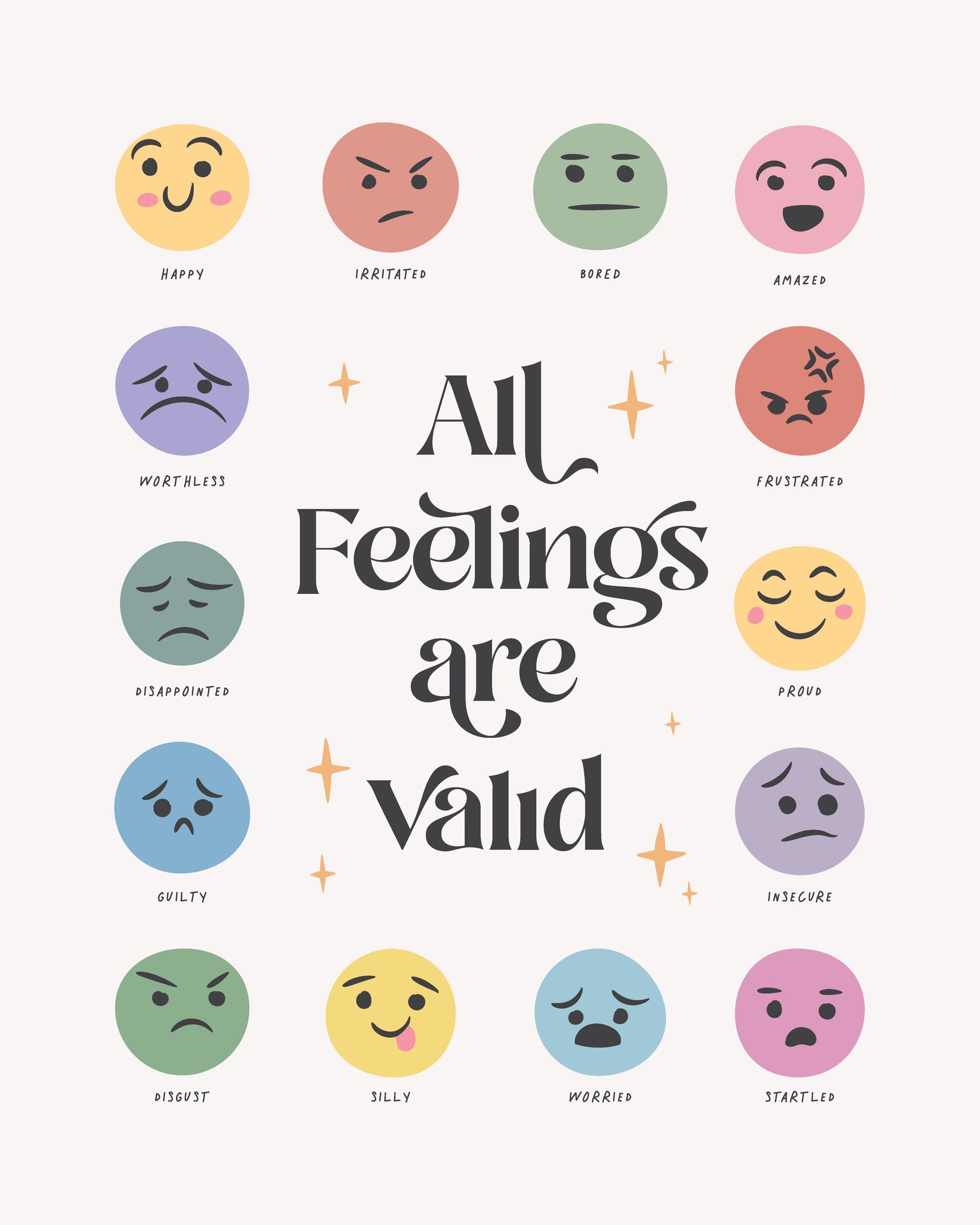 All Feelings Are Valid No2 - Poster / Art Print