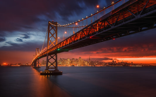 Fire over San Francisco - Poster / Art Print