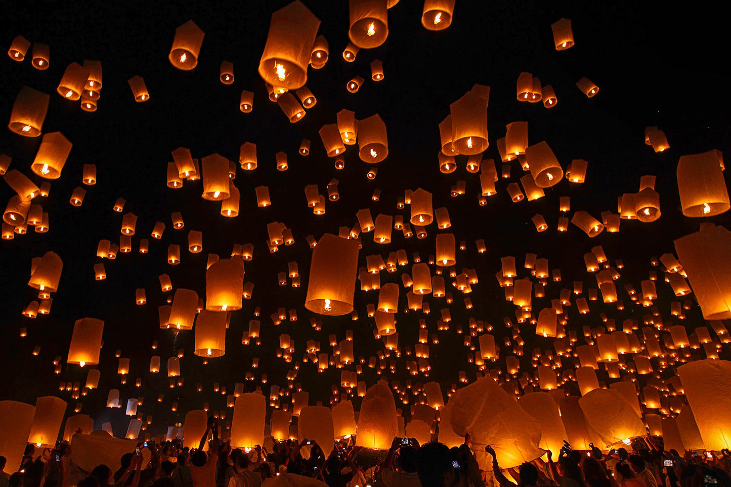 Floating Lanterns - Poster / Art Print