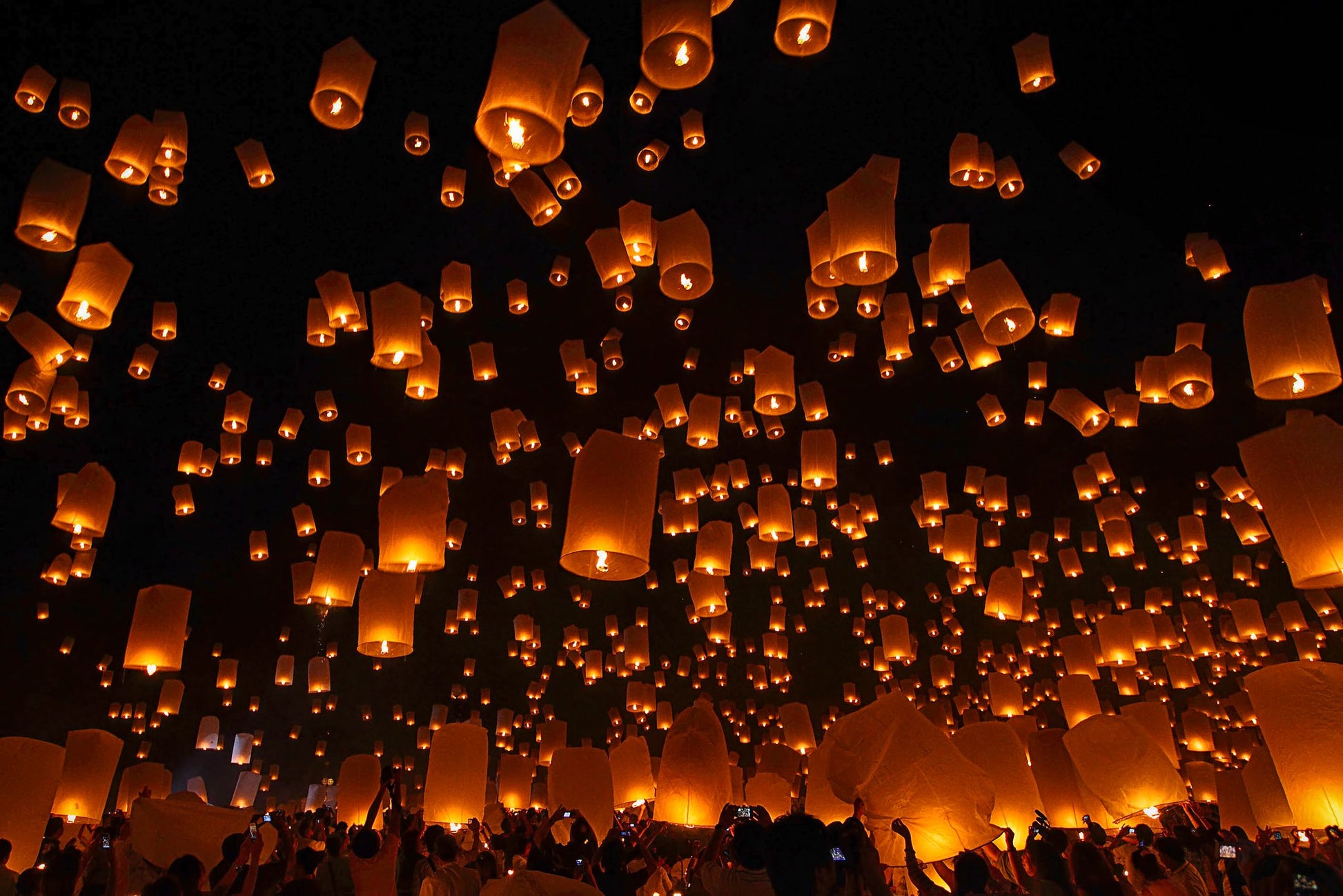 Floating Lanterns - Poster / Art Print