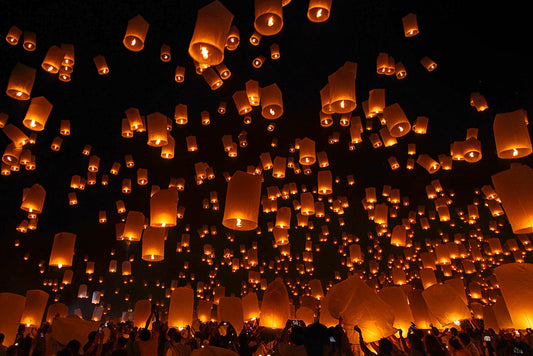 Floating Lanterns - Poster / Art Print