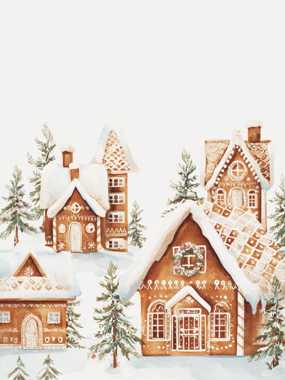 Gingerbread Village - Poster / Art Print