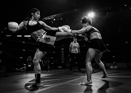 Kickboxing fighting - Poster / Art Print