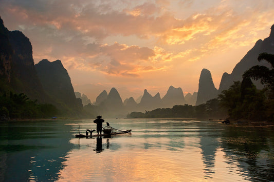 Golden Li River - Poster / Art Print