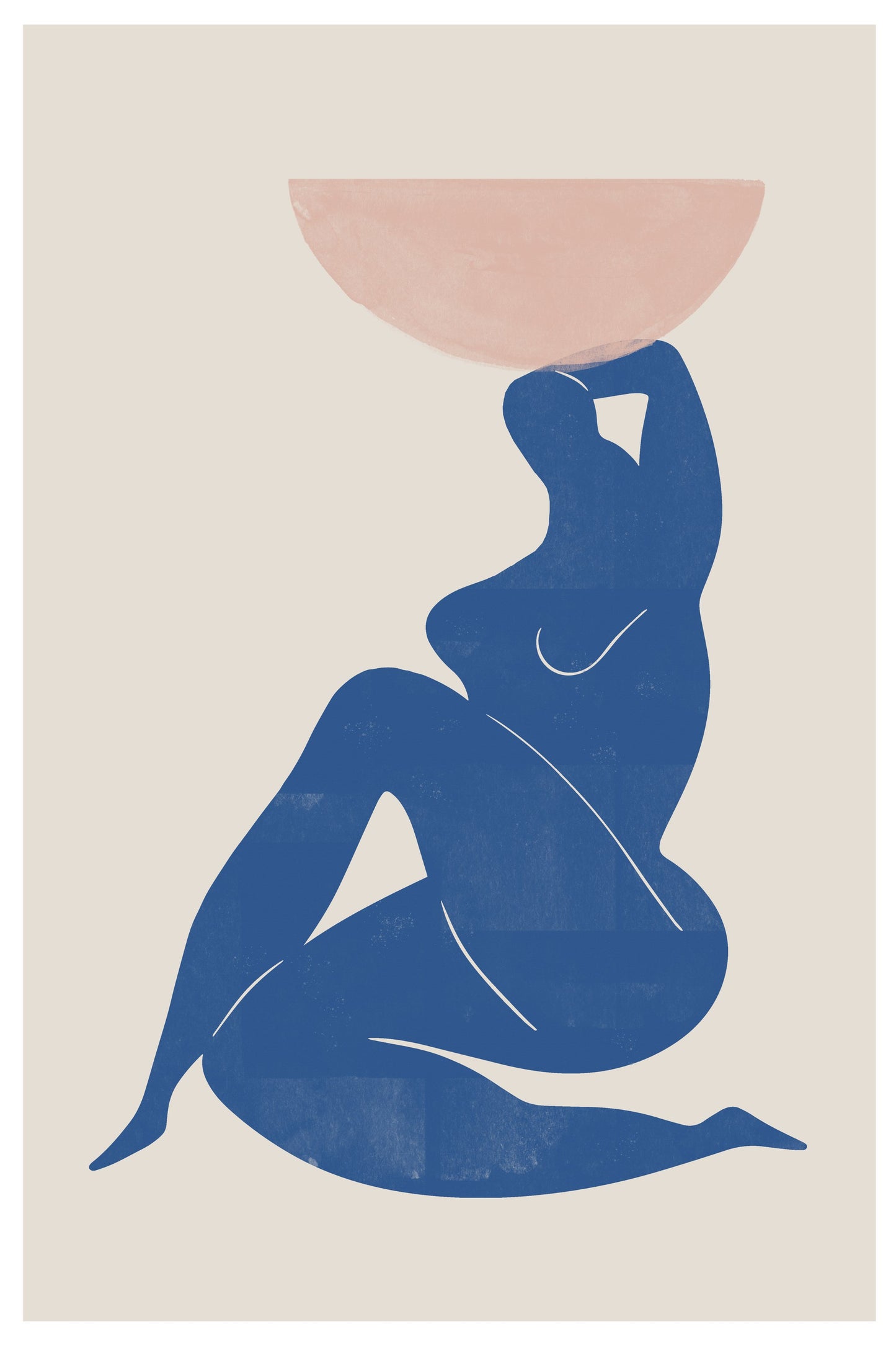 Vase and Woman - Poster / Art Print