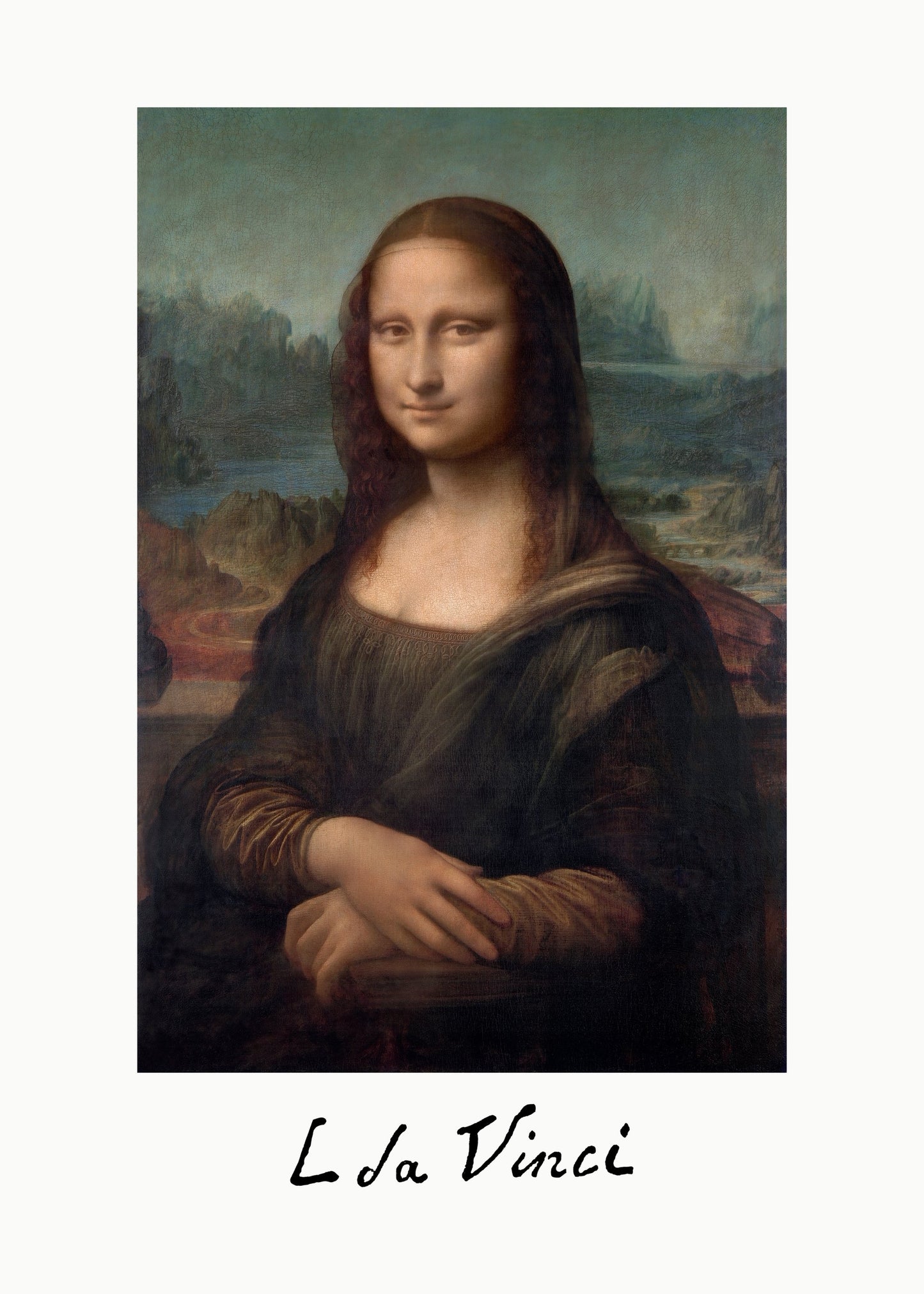 Mona Lisa Del Giocondo Signature (1503–1506) - Poster / Art Print