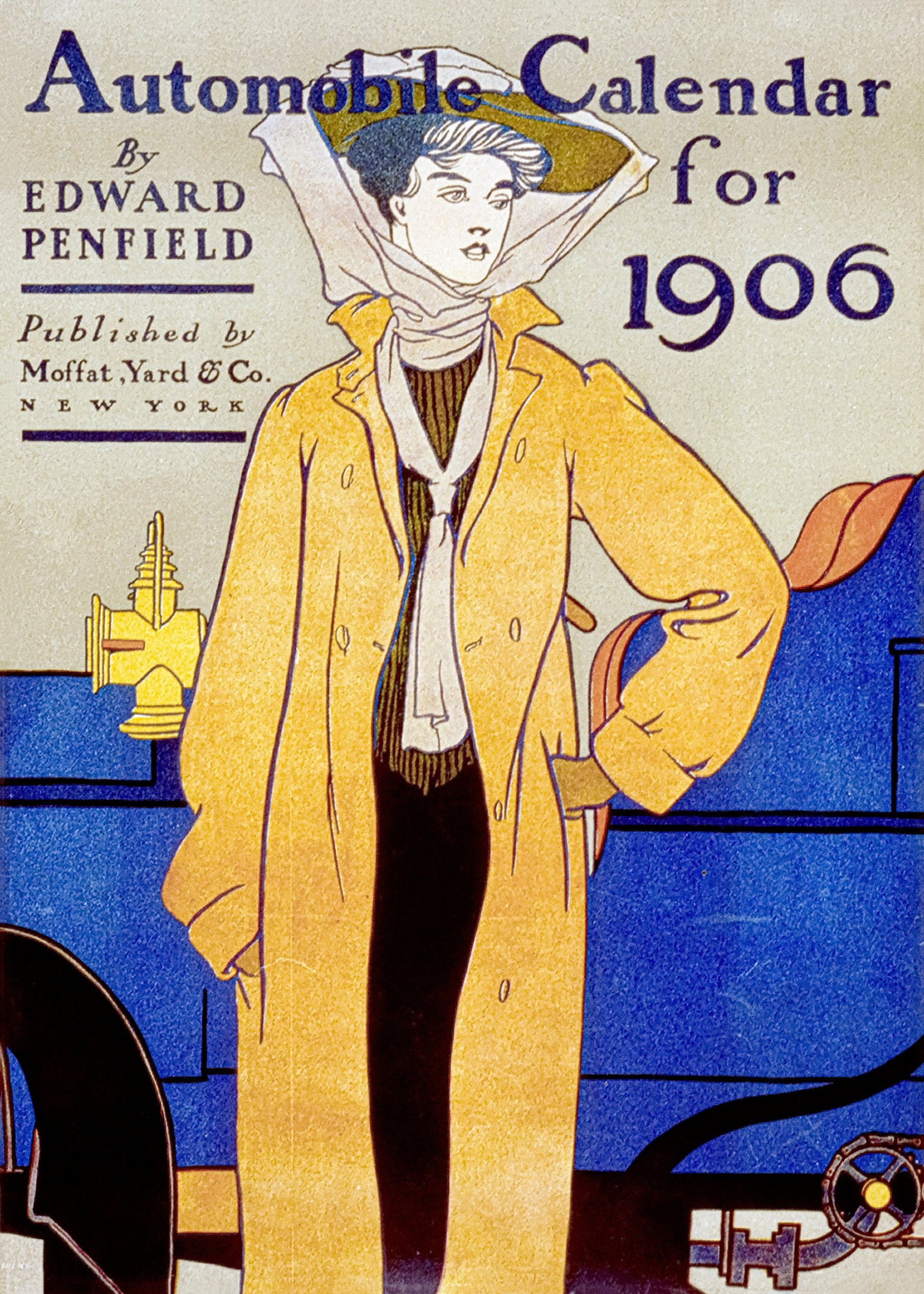 Edward Penfield's Automobile Calendar for 1906 - Poster / Art Print