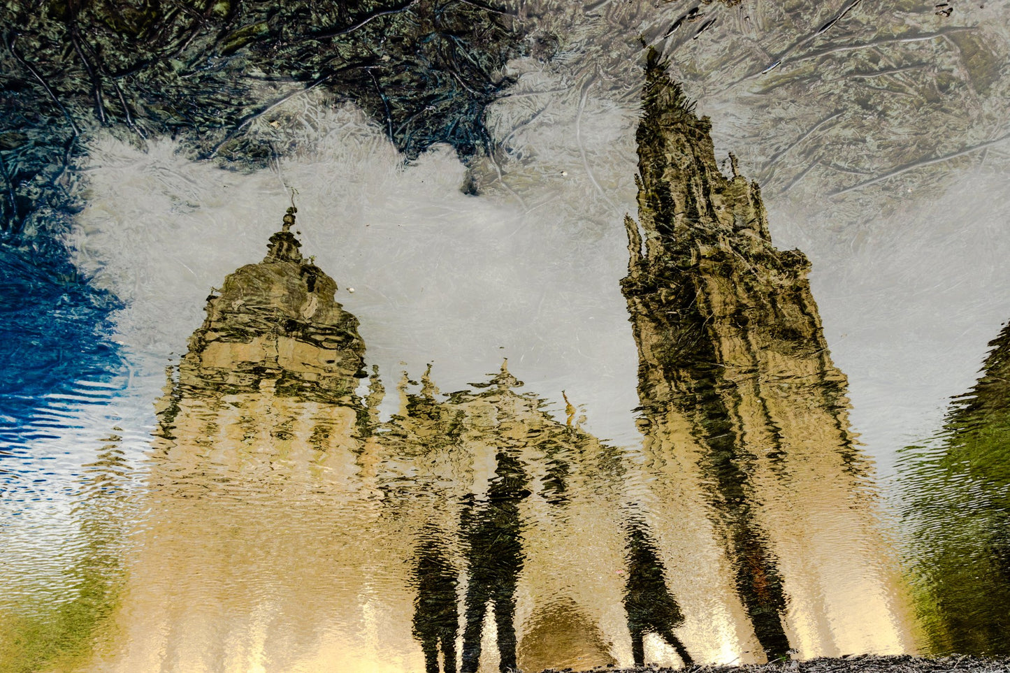 Toledo Cathedral Reflection - Poster / Art Print