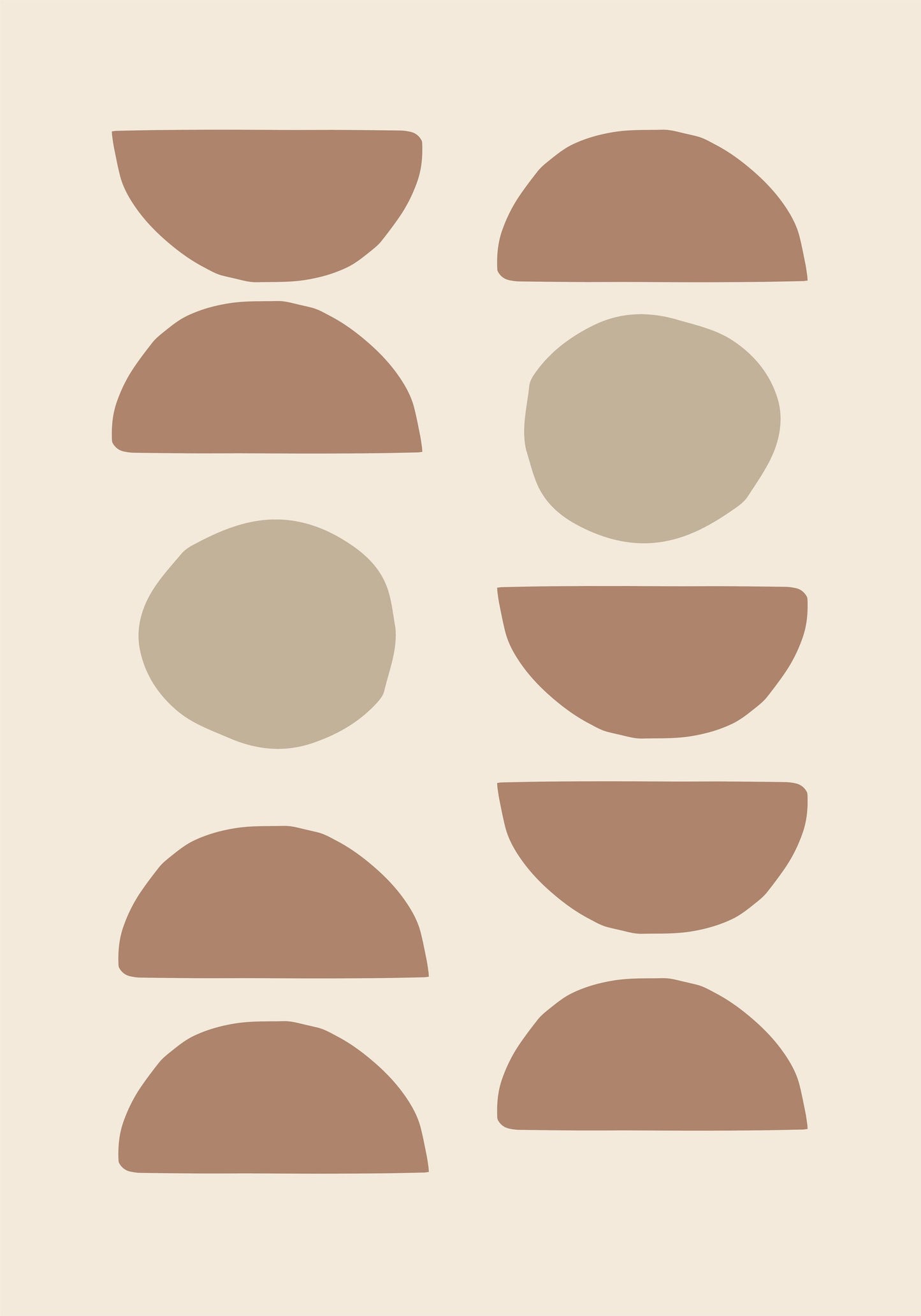 Shapes Mocha - Poster / Art Print