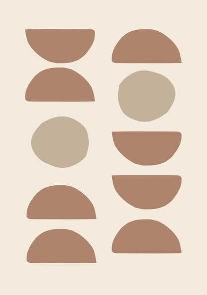 Shapes Mocha - Poster / Art Print