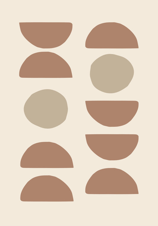 Shapes Mocha - Poster / Art Print