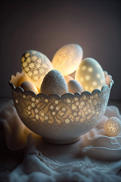 Glowing Eggs - Poster / Art Print