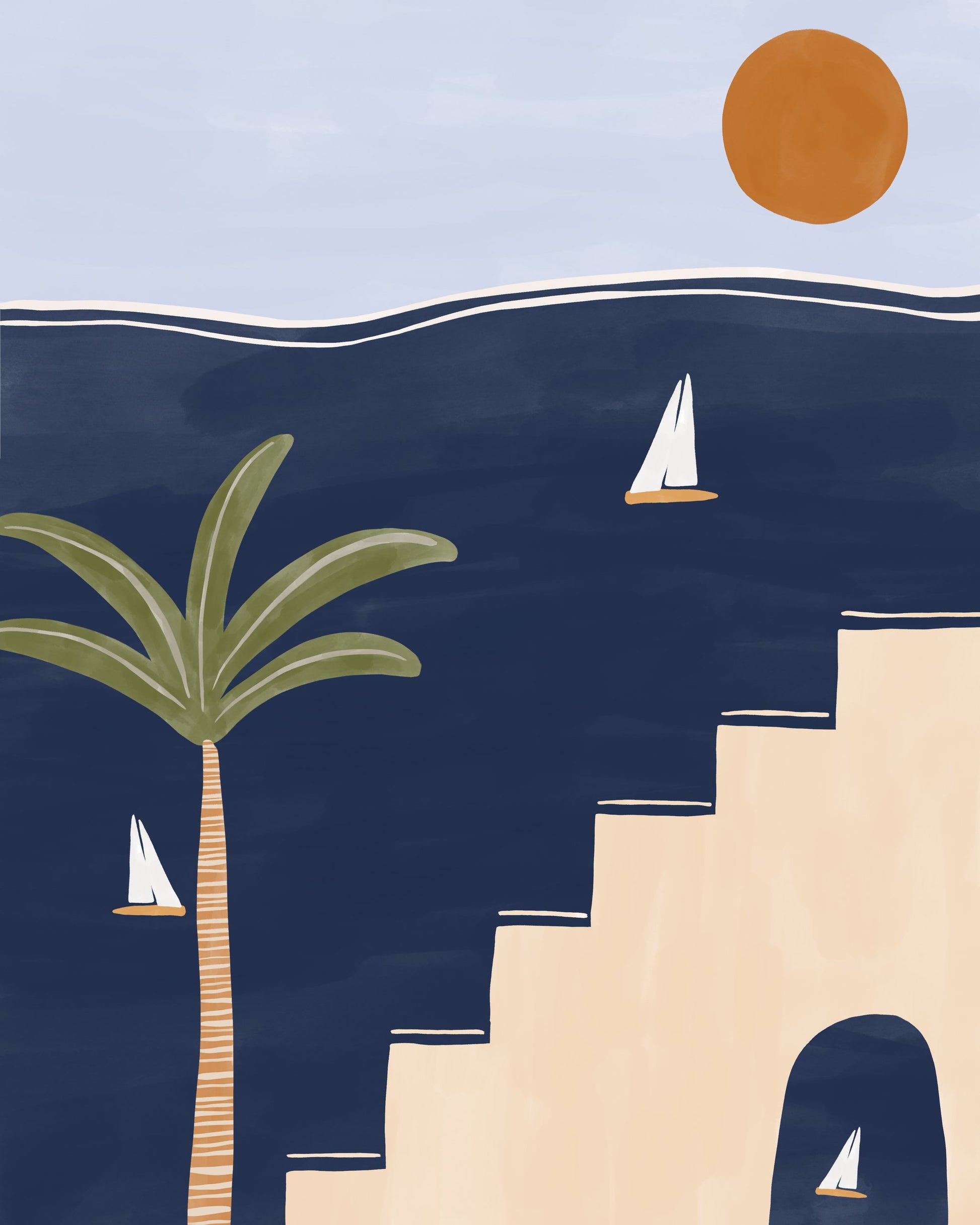 Sailboats - Poster / Art Print