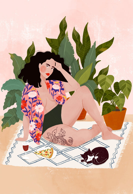 Sunday pizza - Poster / Art Print