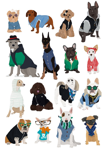 Cool Dog Print - Poster / Art Print