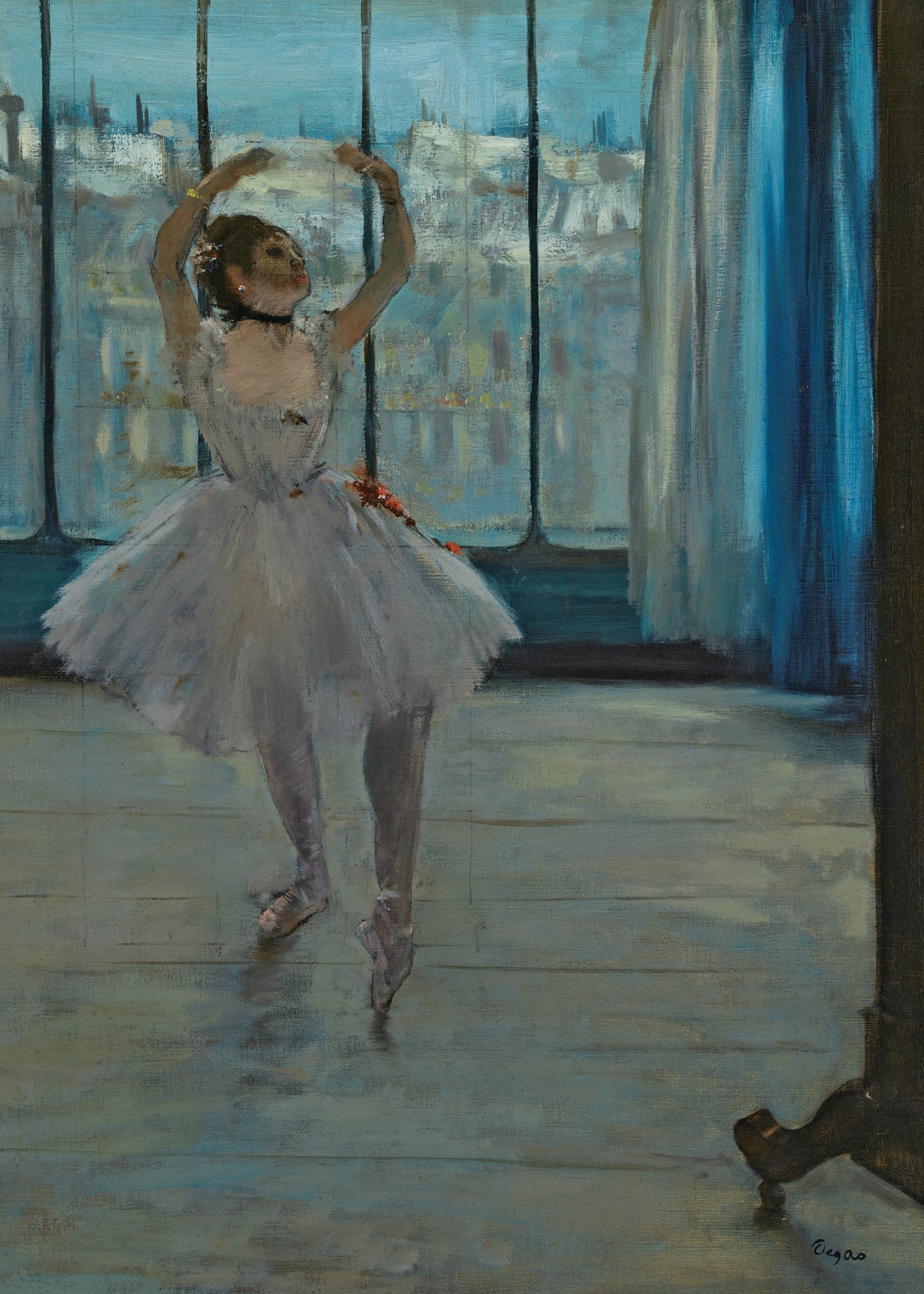 Dancer Posing for a Photographer - Poster / Art Print